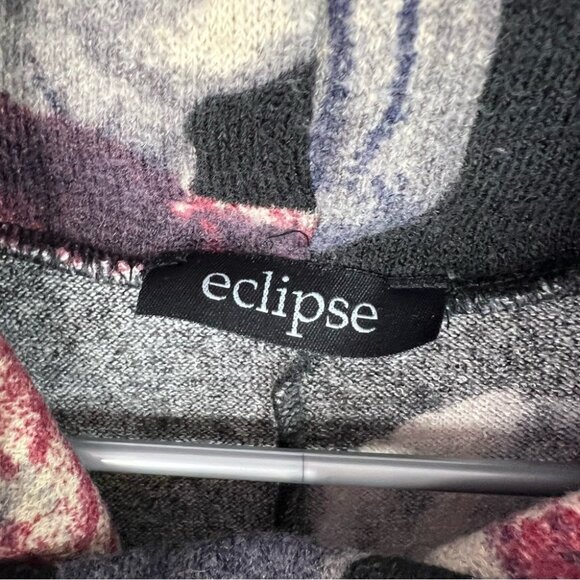 Eclipse dress turtleneck flowers floral long top Multicolor Fabric flowers - Picture 6 of 9